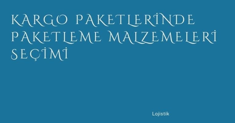 25 Kargo Paketlerinde Paketleme Malzemeleri Secimi | Türkiye Rehber
