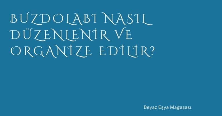 37 Buzdolabi Nasil Duzenlenir Ve Organize Edilir 1 | Türkiye Rehber