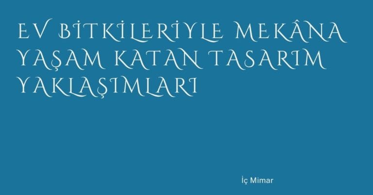 37 Ev Bitkileriyle Mekana Yasam Katan Tasarim Yaklasimlari | Türkiye Rehber