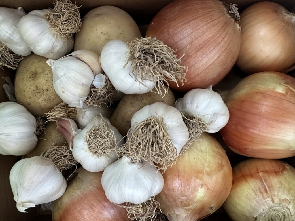 Sarımsak soğan patates bir arada saklamak