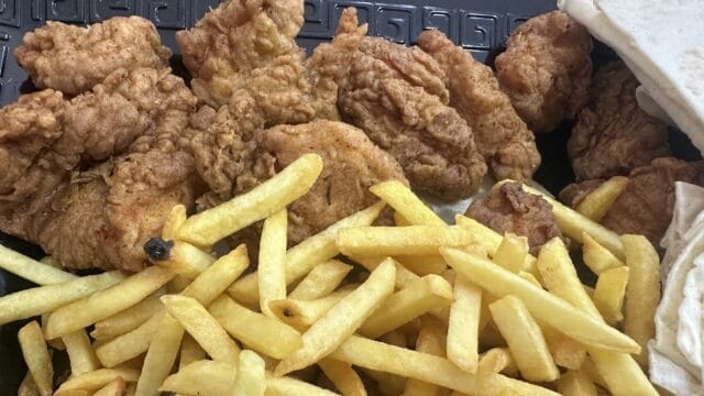 Hatay usulü Brost ve patates kızartması