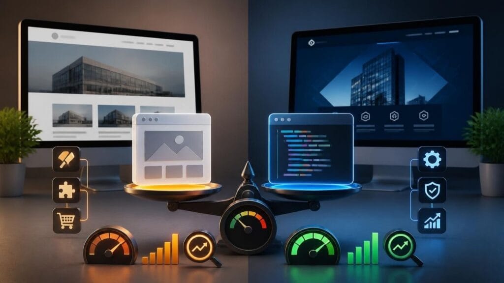 Hazır Tema ile Özel Kodlanan Site Arasında Yükleme Hızı Farkı Nasıl Ölçülür? Kurumsal Web Sitesi Yaptırırken Hazır Tema mı Özel Yazılım mı Seçilmeli? SEO ve Hız Karşılaştırması