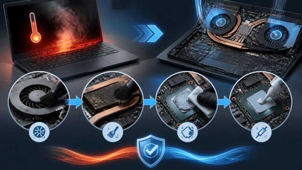Laptop termal Macun ve Fan Temizliği