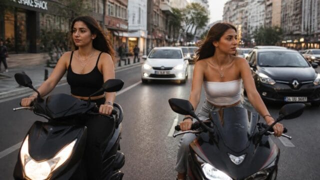 şehirde motora binerken dikkat edilmesi gerekir