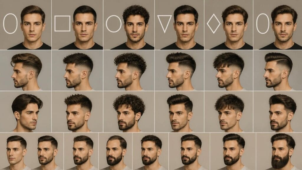 Oval Yüz Şekline Hangi Saç ve Sakal Modeli Yakışır? Yüz Tipine Göre Erkek Saç ve Sakal Kesim Modelleri: Doğru Saç Stilini Bulma